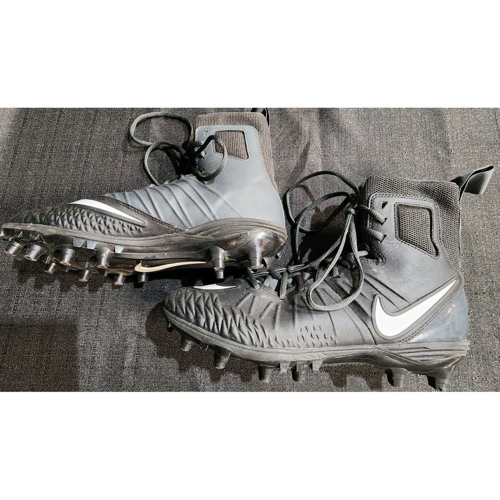 Nike Force Savage Football Cleats Sports Black 880140-010‎ Men's Size 9.5
